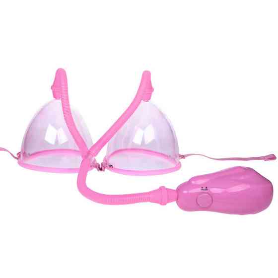 Вакуумна помпа для грудей - Breast Pump Enlarge With Twin Cups Vibrating Sex Aura Київ