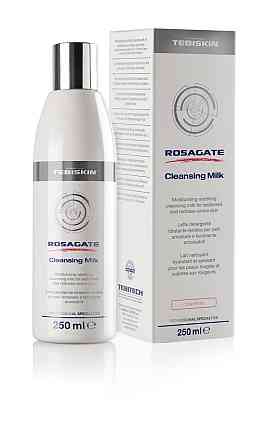М’яке очищаюче зволожуюче молочко для чутливої та шкіри з куперозом Tebiskin Rosagate Cleansing Milk 250 мл Дніпро