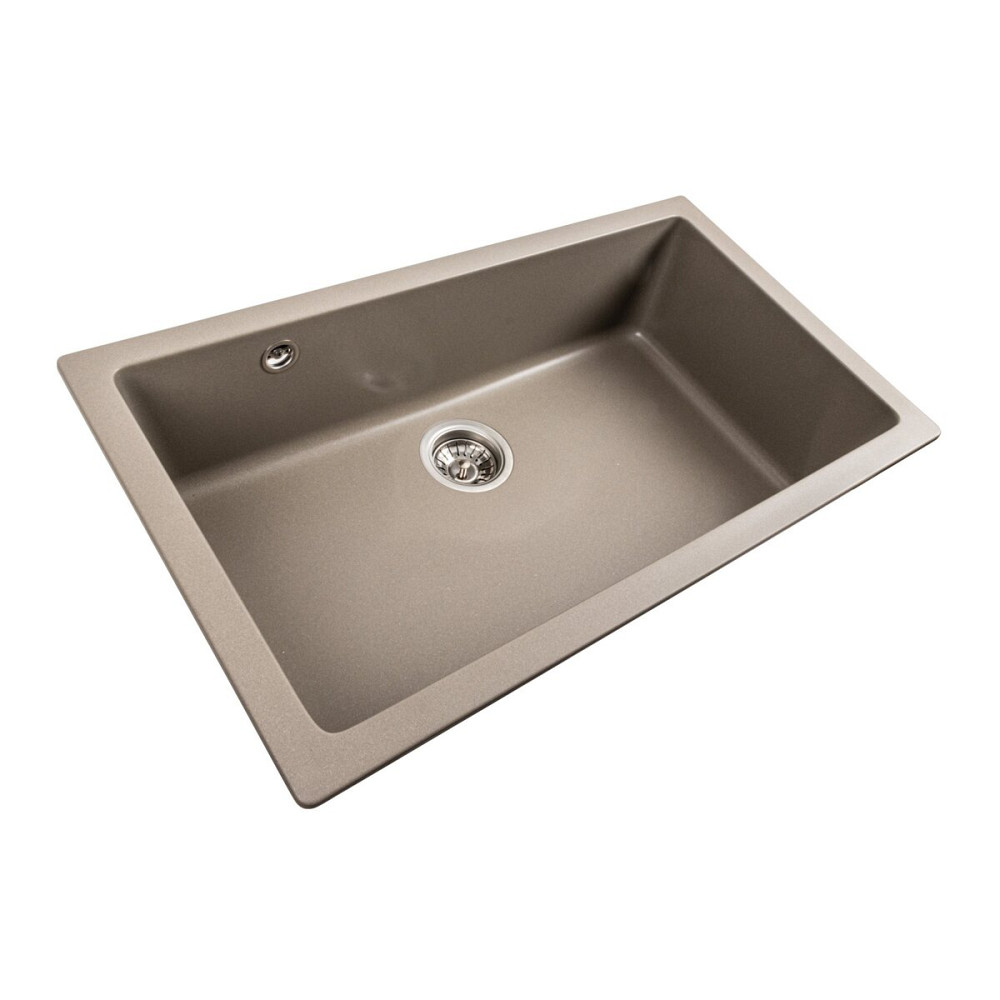 Гранітна мийка для кухні Platinum 7945 Paruana матовий Титан Коломия - фото 4