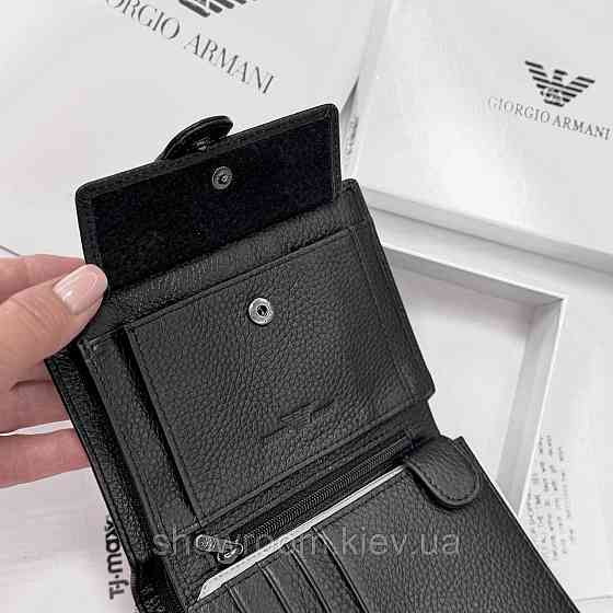 Мужской вертикальный брендовый кошелек на кнопке Lacoste (6602) Киев