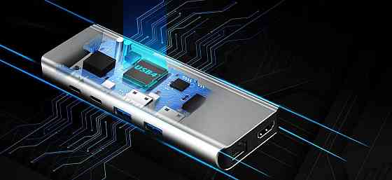 USB-хаб J5create USB-C 6-в-1 Grey (JCD403-N) ( 17916 ) Харків