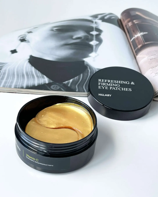 Освежающие укрепляющие патчи с витамином C Vitamin C Refreshing & Firming Eye Patches Hillary 60 шт 90 г Киев - изображение 5