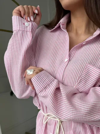 Льняная рубашка негабаритного размера — идеальный выбор для весны и лета. Одесса