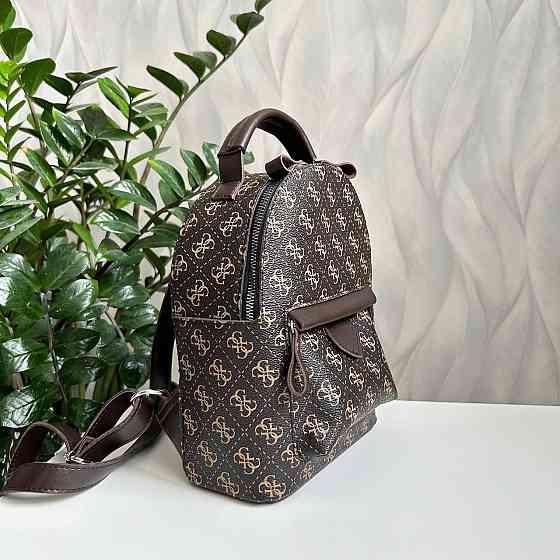 Жіночий рюкзак класичний брендовий. Жіночий маленький брендовий рюкзак Коричневий 816 Київ