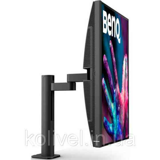 TFT 27" BenQ PD2705UA, IPS, 4K UHD, 99% sRGB, HDMI, DP, USB-C, USB-hub, HAS, колонки, темно-сірий Київ