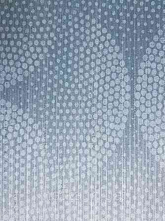 Шпалери вінілові на флізелін BN International 219744 Finesse геометрія коло півколо точки блакитні на синьому Київ