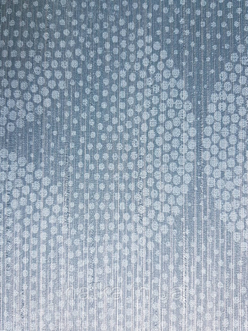 Шпалери вінілові на флізелін BN International 219744 Finesse геометрія коло півколо точки блакитні на синьому Київ - фото 5