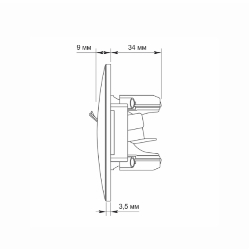 BINERA срібний шовк Розетка внутрішня 1-а CAT6 комп'ютерна Videx Житомир