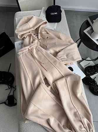 Женский теплый костюм двойка из двухстороннего флиса Бежевый, 50/52 Одесса