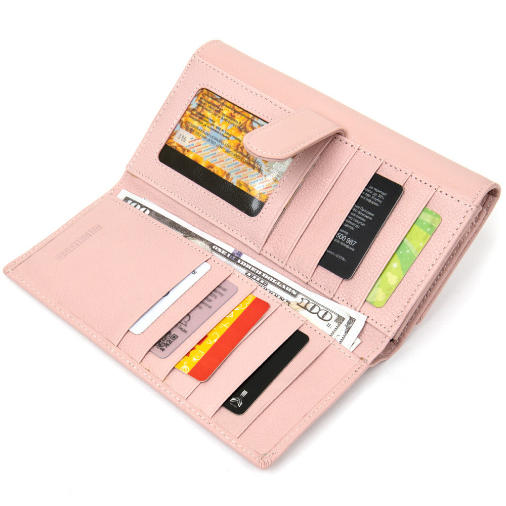 Вместительный женский кошелек ST Leather 19390 Розовый Киев - изображение 7