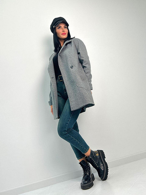 Женское кашемировое пальто Forest 42-44, Графит Киев - изображение 2