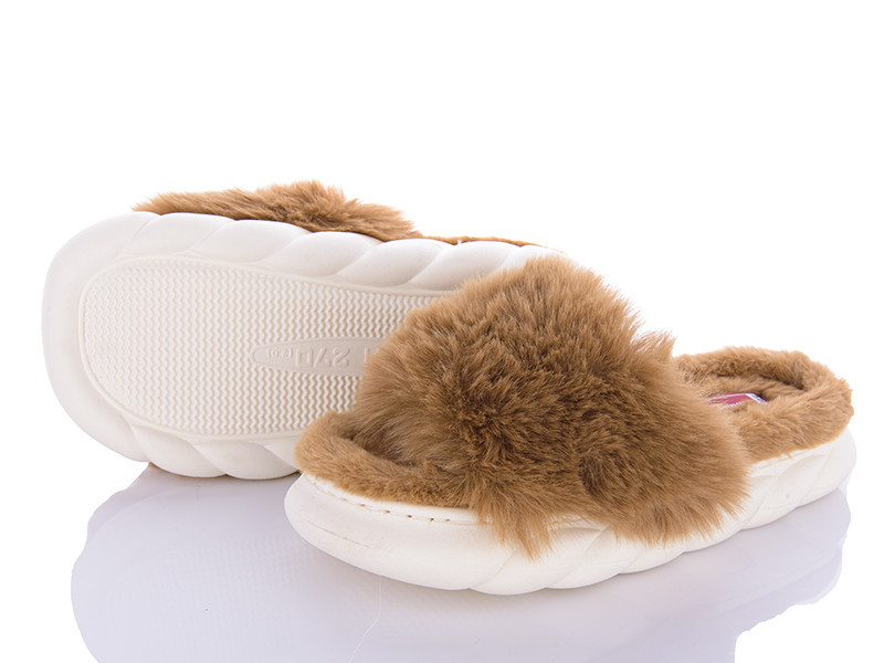 Капці хутряні жіночі на платформі Lion1 бежевий Одеса - фото 3