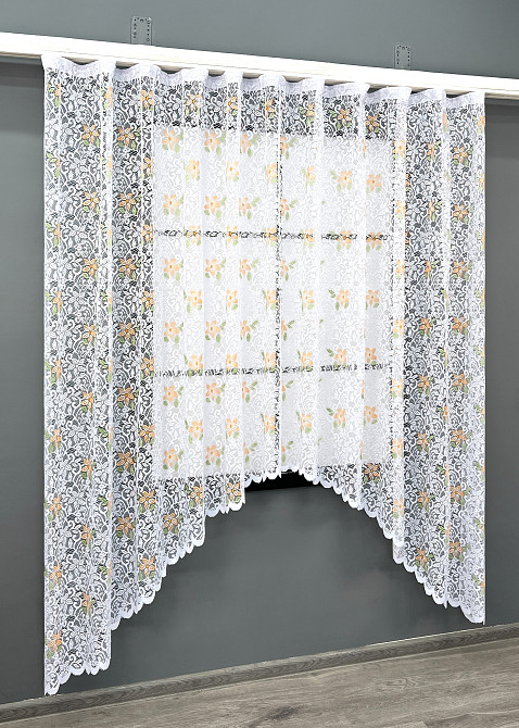 Кухонная арка VR-Textil № 000к жаккард белый 300х195 см (51-256) Киев - изображение 2