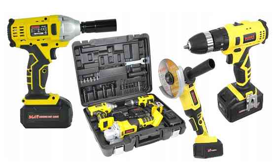 SR-028 Набір Акумуляторний 3в1: Дриль-Шуруповерт, Ударний Гайковерт, Болгарка 24,4V + 2 Акумулятори Одеса
