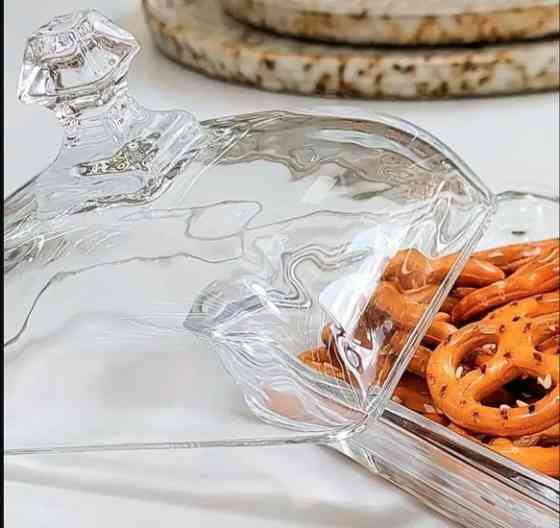 Масленка Грация Стеклянная 9,5*10*16 см Винница