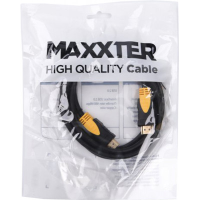 Кабель мультимедийный HDMI M to HDMI M 1.0m V2.0 Maxxter (VP-HDMI-1M) Винница - изображение 2