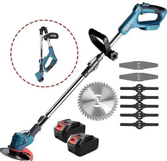 Аккумуляторная газонокосилка триммер 48V мощность 800Вт беспроводной Харьков