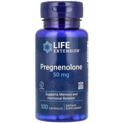 Вітамінно-мінеральний комплекс Life Extension Прегненолон, Pregnenolone, 100 капсул (LEX-30210) Вінниця - фото 1