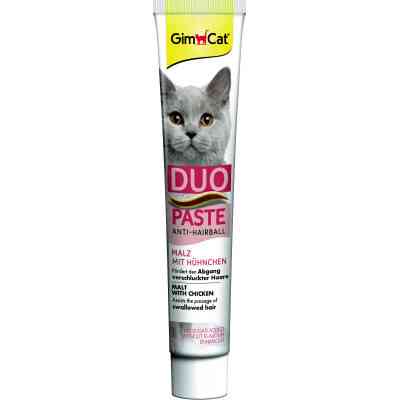 Паста для животных GimCat DUO PASTE Anti-hairball malt with chicken мальт и курица 50 г (4002064427201) Винница