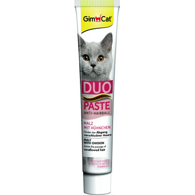 Паста для животных GimCat DUO PASTE Anti-hairball malt with chicken мальт и курица 50 г (4002064427201) Винница - изображение 3