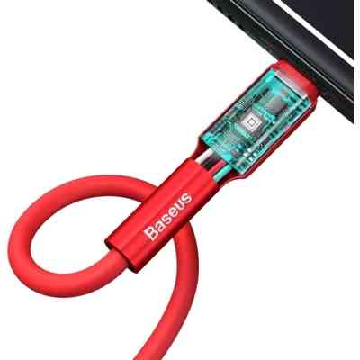 Дата кабель USB 2.0 AM to Lightning 1.0m red Baseus (CALGJ-09) Вінниця
