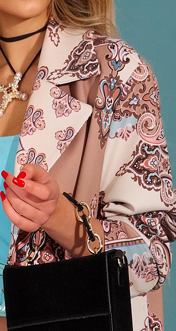 Легке пальто з модним принтом (46) Київ - фото 4