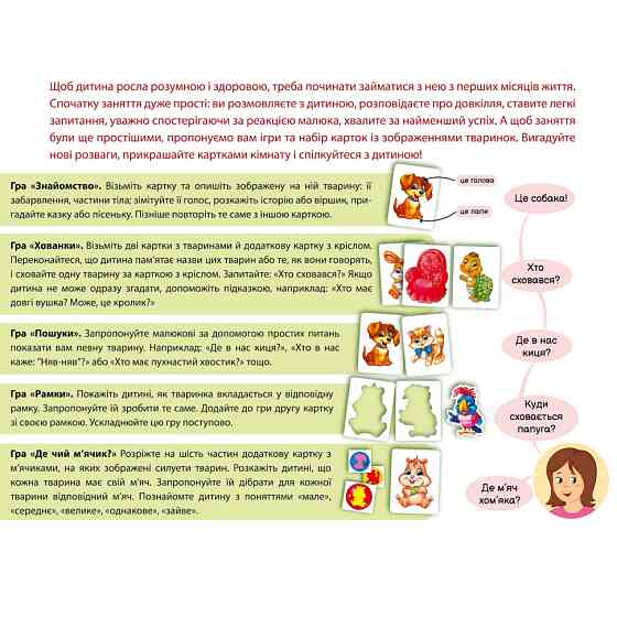 Дитяча розвиваюча гра "Пізнаємо з народження: В оселі" 264016, 8 карток Вінниця