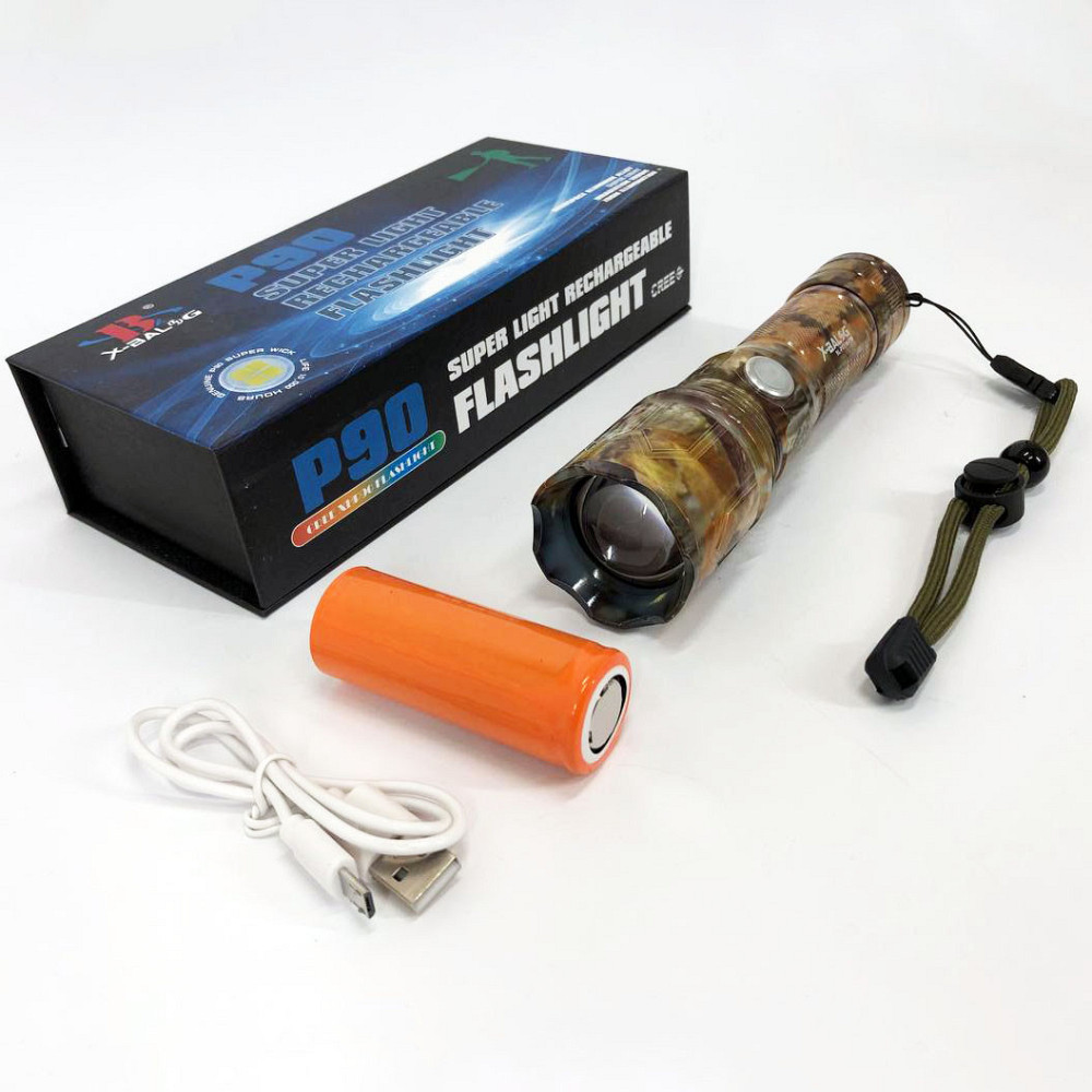 Ліхтарик на всі випадки Bailong BL-P511M-P90, Штурмовий тактичний ліхтар, Ліхтар із захистом SW-721 від пилу Київ - фото 1