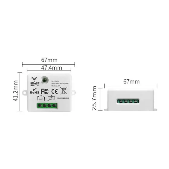 Розумне реле з WiFi Trinix TRX-WC01(WiFi)10А (28-00028) Киев