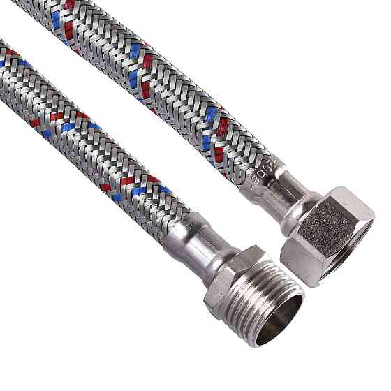 Шланг нержавіюча сталь ECO FIX 1/2″х1/2″ ЗВ  0,6 м EPDM Тернополь