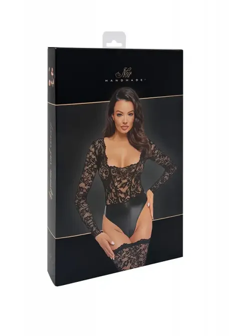 Боді Noir Handmade F296 Psyche bodysuit of lace and wetlook - XXL Львов - изображение 8