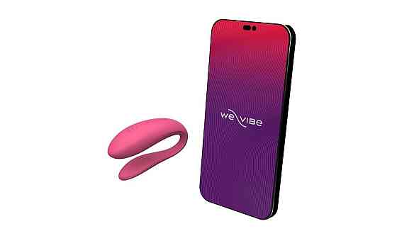 Смарт-вибратор для пар We-Vibe Sync Lite Pink, 10 виброрежимов, можно совмещать с проникающим сексом Sex Aura Киев