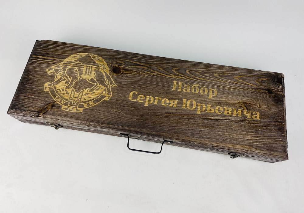 Подарунковий набір шампурів у дерев'яному кейсі ПРЕМІУМ - 2 HAPPY DAYS Тернопіль - фото 7