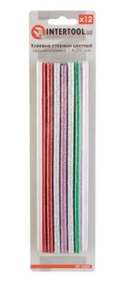 Стержень клеючий INTERTOOL RT-1034 кольоровий,перламутровий Коломия - фото 2