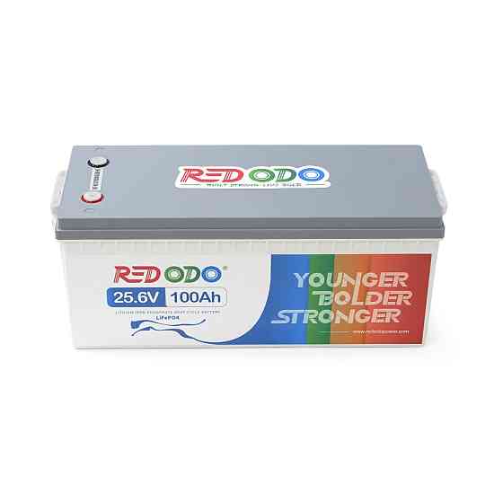 Аккумуляторна батарея Redodo 25.6V 100Ah 2560Wh LiFePO4 (100/100A)(532*207*215) Київ