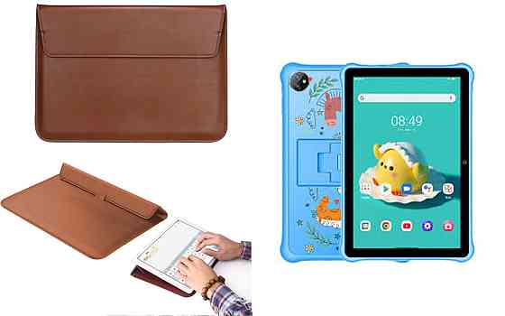 Чохол-конверт VitoCase для Blackview TAB A7 Kids, з функцією підставки для планшета Коричневий Київ