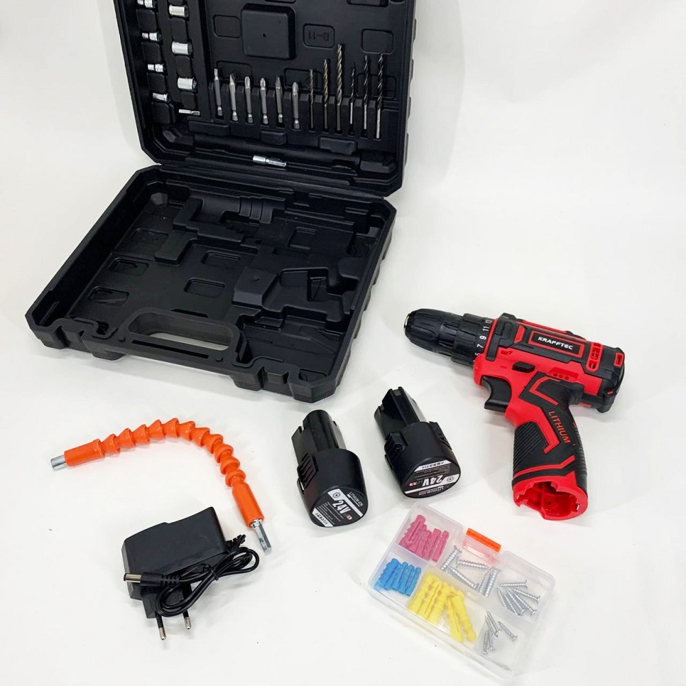 Шуруповерт на акумуляторі з насадками, Безщітковий акумуляторний шуруповерт з набором біт MQ-21 Львів - фото 5