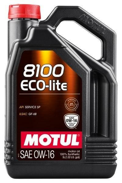 Motul 8100 Eco-lite 0W-16 5L — Ультрасовременное синтетическое моторное масло для экономии топлива и максимальной защиты двигателя Ковель - изображение 1