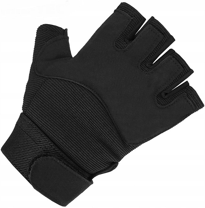 Тактичні Рукавички всесезонні без пальців з липучкою Mil-Tec від Sturm "Black" (12538502) Розмір L Нововолинськ - фото 2