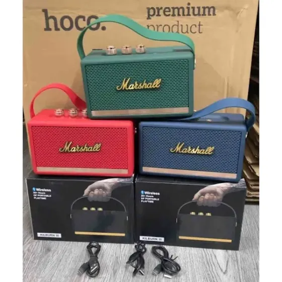 Портативна колонка MARSHALL Kilburn W4 з потужним звуком і стильним дизайном, Bluetooth, компактний  Київ
