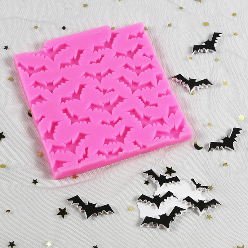 Молд силиконовый Летучие мыши 106 на 106 мм розовый Киев - изображение 1