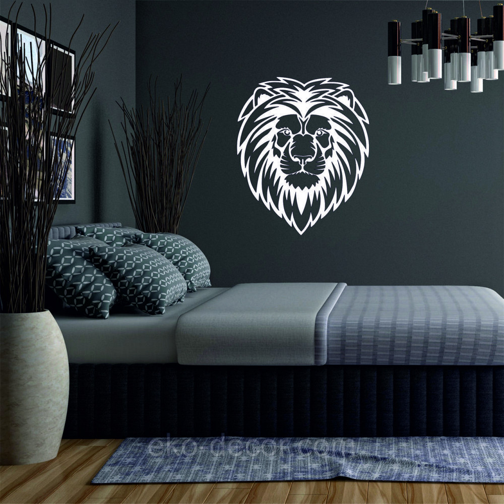 Декоративное настенное Панно «Лев» Декор на стену 70*59 см, Белый Киев - изображение 3
