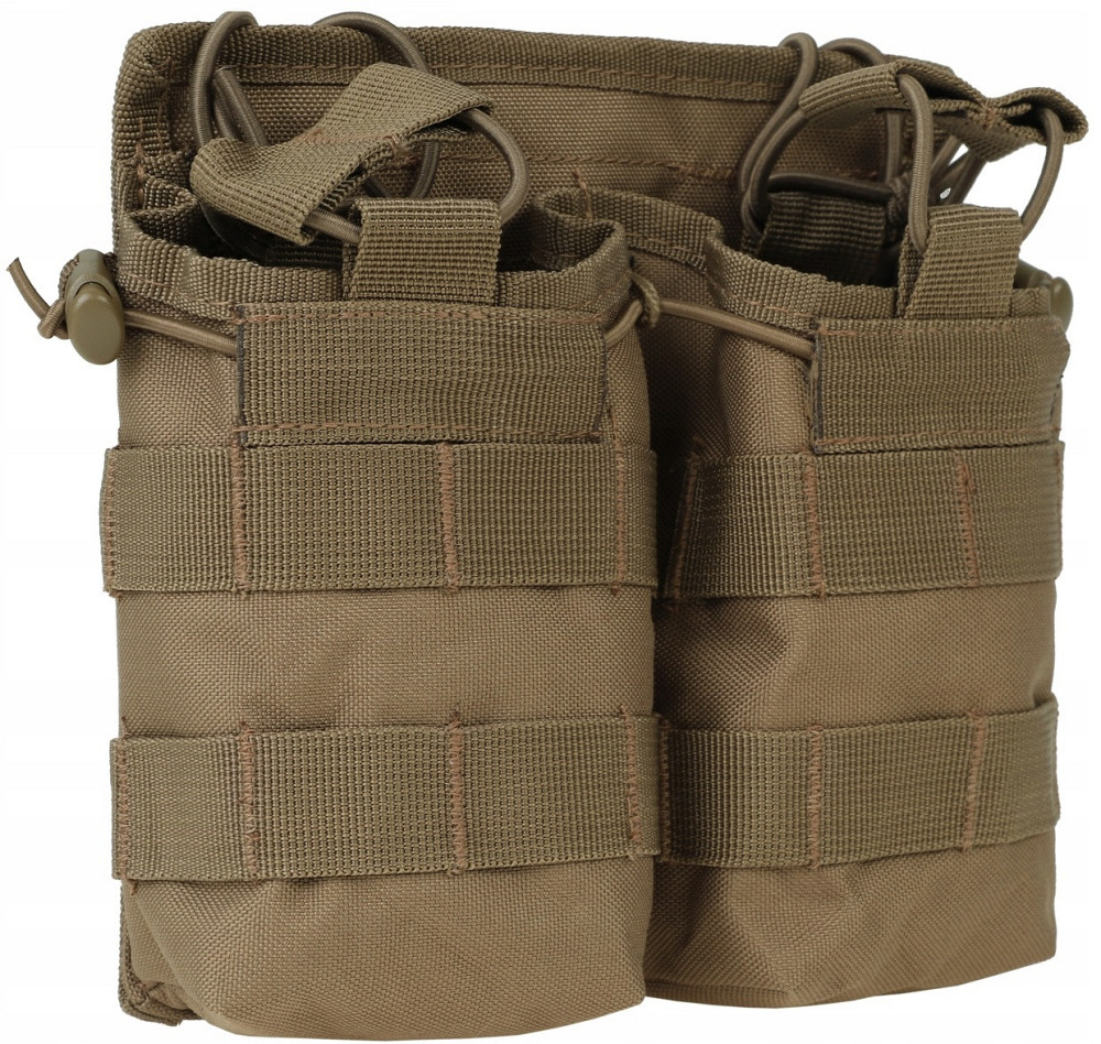 Тактический двойной Подсумок под магазины АК/М4/М16 с системой Molle Mil-Tec от Sturm (13497019) Coyote Нововолынск - изображение 4