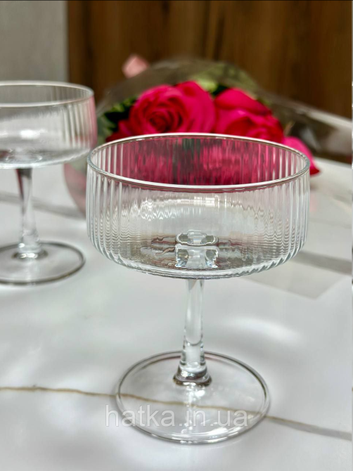 Набір келихів 4 шт. для мартіні та шампанського"Джінгі" 250мл 102-1594 Київ - фото 6