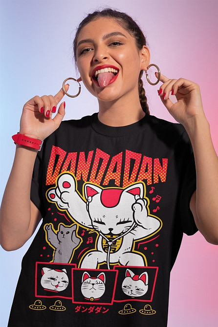 Футболка чоловіча з аніме принтом Дандадан Турбо Джапанаісе Аніме оверсайз (S/M/L) Чорний AnimeJ0012 Дніпро - фото 1