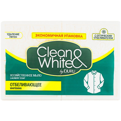 Мыло для стирки Duru Clean&White Господарське Відбілююче 4 x 100 г (8690506521929) Винница - изображение 1