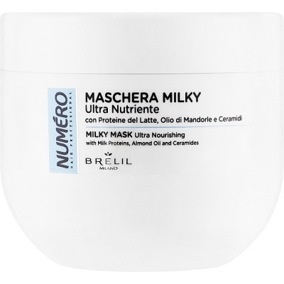 Маска для волосся Brelil Numero Milky Hair Mask Ультраживильна 400 мл (8011935088058) Вінниця - фото 1