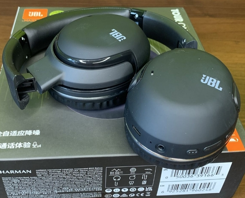 Беспроводные наушники JBL Tour One M2 в черном и золотистом роноре. Харьков - изображение 6