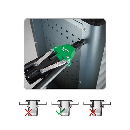 Заклепочник для різьбових заклепок TOPTUL M5,M6 M8,M10,M12 JBBB0512 Чернігів - фото 2