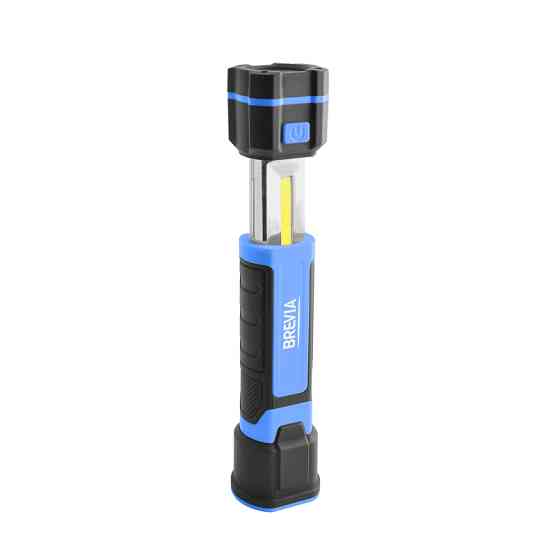 Лампа инспекционная Brevia LED телескопическая 3W COB+1W LED 300lm 2000mAh, Type-C Львов
